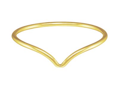 Ring Im Chevron-stil, Large, Goldfilled - Standard Bild - 1