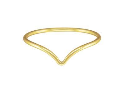 Ring Im Chevron-stil, Small, Goldfilled - Standard Bild - 1