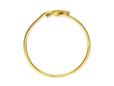 Knotenring In Herzform, Goldfüllung, Größe L - Standard Bild - 2