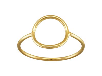 Ring Mit Kreismotiv, Gold-filled, Gröe S