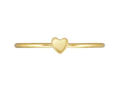 Stapelring Mit Herzdesign, Small, Goldfilled - Standard Bild - 1