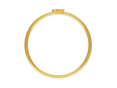 Stapelbarer Ring Mit Herzmotiv, Goldgefüllt, Größe S - Standard Bild - 2
