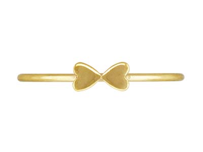 Doppelherzring, Goldfüllung, Gröe L 5758