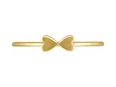 Doppelherzring, Goldfüllung, Gröe M 5354