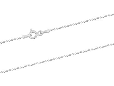 Kugelkette 1,2 Mm, 40 Cm, Silber 925 - Standard Bild - 2