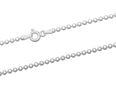 Kugelkette 2,2 Mm, 45 Cm, Silber925 Echtheitsstempel - Standard Bild - 2