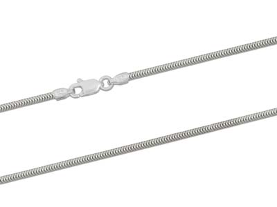 Schlangenkette Rund 1,6 Mm, 50 Cm, Silber 925 - Standard Bild - 2