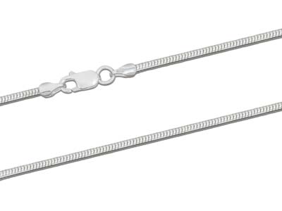 Schlangenkette Aus Sterlingsilber, 1,9 mm, 40 cm - Standard Bild - 2