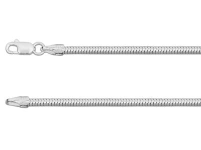 Schlangenkette Rund 2,4 Mm, 50 Cm, Silber 925 - Standard Bild - 1