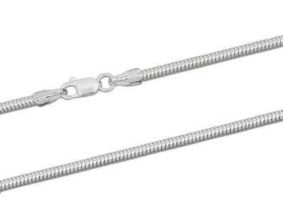 Schlangenkette Rund 2,4 Mm, 50 Cm, Silber 925 - Standard Bild - 2