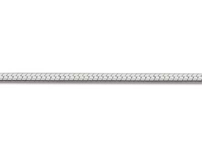 Schlangenkette Rund 1 Mm, 40 Cm, Silber 925 - Standard Bild - 3