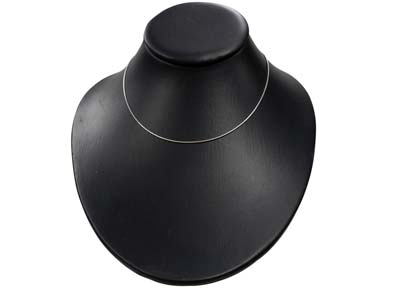 Schlangenkette Rund 1 Mm, 40 Cm, Silber 925 - Standard Bild - 5