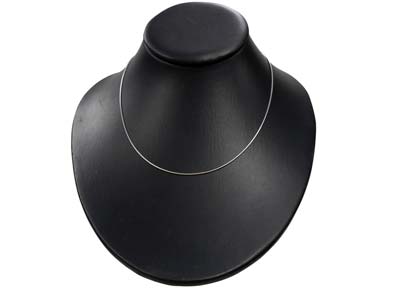 Schlangen-gliederkette Rund 1 Mm, 45 Cm, Silber 925 - Standard Bild - 5