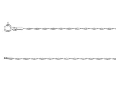1,2 MM Gedrehte Panzerkette, 50 Cm,silber 925 - Standard Bild - 1