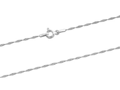 1,2 MM Gedrehte Panzerkette, 50 Cm,silber 925 - Standard Bild - 2