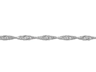 1,2 MM Gedrehte Panzerkette, 50 Cm,silber 925 - Standard Bild - 3