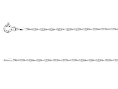 Gedrehte Panzerkette 1,5 Mm, 45 Cm,silber 925 - Standard Bild - 1