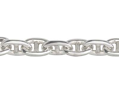 Herrenhalskette Massive Marinekette6 Mm, 55 Cm, 925 Silber - Standard Bild - 3