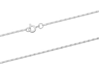 Kette Mit Epi-maschen 1,56 Mm, 40 Cm, Silber 925 - Standard Bild - 2