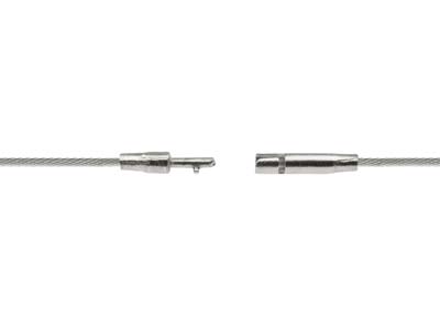 Kabelkette 1,5 MM 45 Cm, Silber 925 - Standard Bild - 2