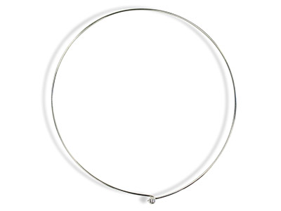 Rigide Draht-halskette 2 Mm, 40 Cm,silber 925