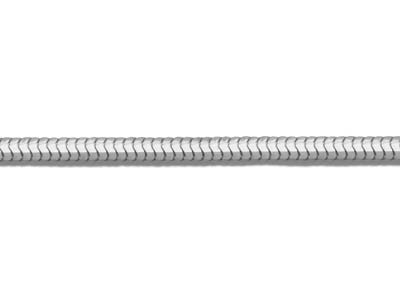 Runde Diamantierte Schlangenkette 1,6 Mm, 40 Cm, Silber 925 - Standard Bild - 3