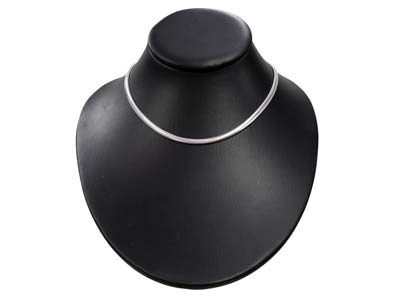 Flache Schlangenkette 4,2 X 1,8 Mm,40 Cm, 925 Silber - Standard Bild - 5