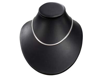 Flache Schlangenkette 4,2 X 1,8 Mm,45 Cm, 925er Silber - Standard Bild - 5