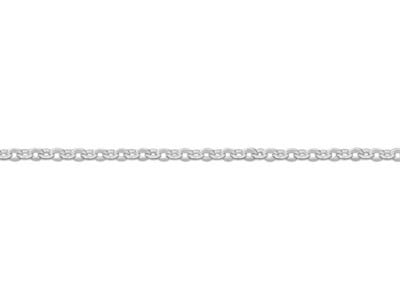 Kette Mit For\at-gliedern, Diamantgeschnitten, 0,90mm, 45-50 Cm, Silber 925 - Standard Bild - 3