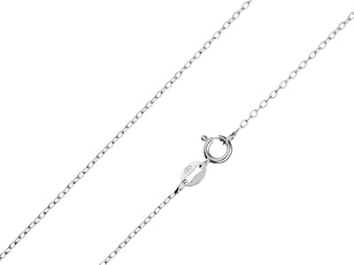 Leichte Ankerkette Aus Sterlingsilber, 1220, 45cm, Ohne Punzierung