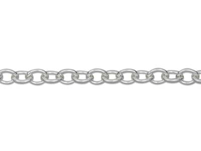 Panzerkette 1,9 Mm, 45 Cm, Silber 925 - Standard Bild - 3