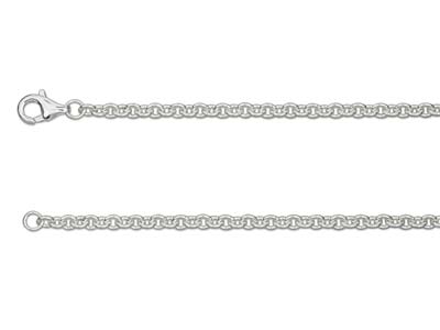 Gliederkette Aus Sterlingsilber, 28/14, 45 cm, Ohne Punzierung - Standard Bild - 1