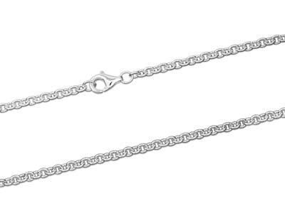 Gliederkette Aus Sterlingsilber, 28/14, 45 cm, Ohne Punzierung - Standard Bild - 2