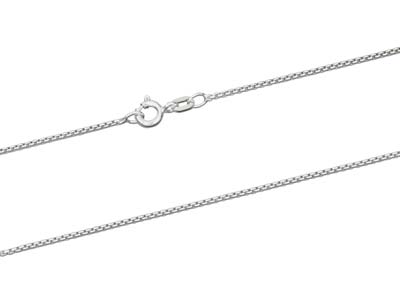 Venezianische Kette 1,3 Mm, 50cm, 925er Silber Mit Anti-anlauf-behandlung - Standard Bild - 2
