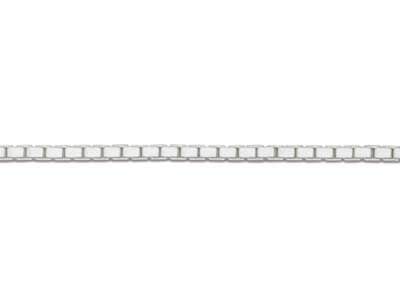 Spiegelkette Mit Quadratischer Masche 0,94 Mm, 40 Cm, 925er Silber - Standard Bild - 3