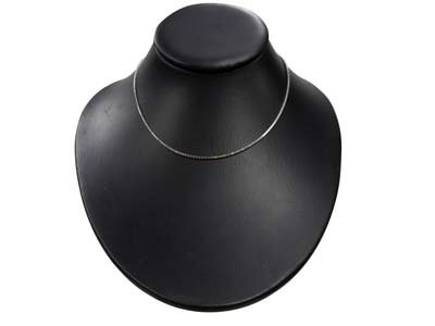 Spiegelkette Mit Quadratischer Masche 0,94 Mm, 45 Cm, 925er Silber - Standard Bild - 5