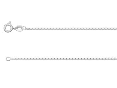 Venezianerkette Aus Sterlingsilber, Diamantschliff, 1,2mm, 45cm, Ohne Punzierung
