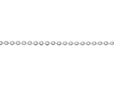 Kugelkette 1 Mm, 45 Cm, Silber 925 - Standard Bild - 3