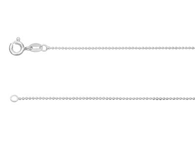 Kugelkette 1 Mm, 50 Cm, Silber 925 - Standard Bild - 1