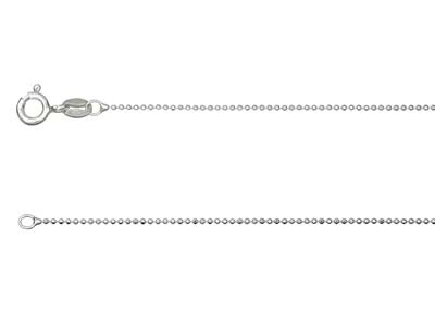 Diamantierte Kugelkette 1 Mm, 45 Cm, Silber 925 - Standard Bild - 1