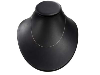Diamantierte Kugelkette 1 Mm, 45 Cm, Silber 925 - Standard Bild - 5