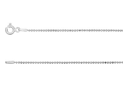 Kugelkette Diamantschliff 1,2 Mm, 45 Cm, Silber 925 - Standard Bild - 1