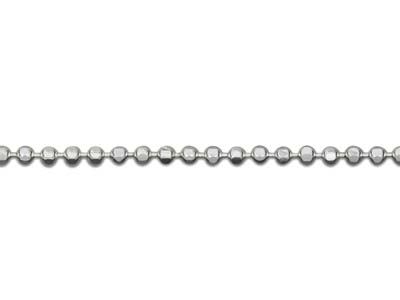 Diamantschliff Kugel 1,2 Mm, 50 Cm,silber 925 - Standard Bild - 3