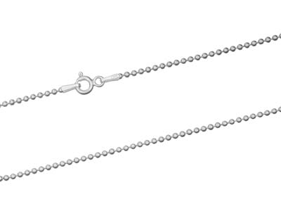 Kugelkette 1,5 Mm, 40 Cm, Silber925 - Standard Bild - 2