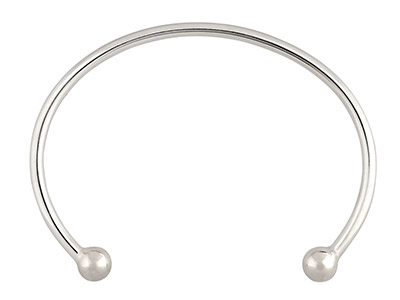 Kinderarmband Offenes Jonc 2,3 Mm, 49 Mm, Silber 925 - Standard Bild - 2
