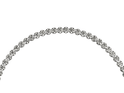 Armband Tennis Transparente Zirkonia, 24 Cm, 925 Silber Farblos - Standard Bild - 3