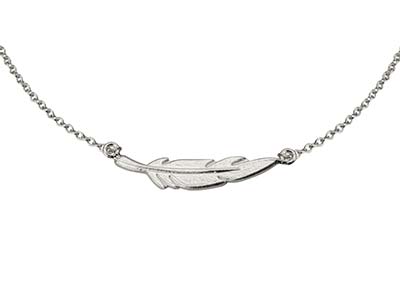Armband Feder, 18 Cm, 925er Silber - Standard Bild - 2