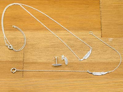 Armband Feder, 18 Cm, 925er Silber - Standard Bild - 3