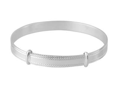 Kinderarmband Spange, Verstellbar, 925er Silber - Standard Bild - 2