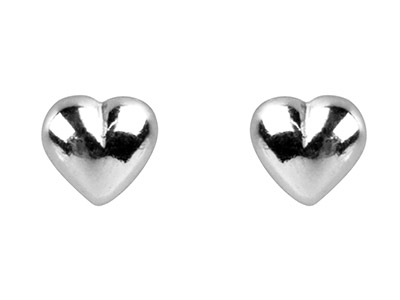 Ohrringe Herzen 5 Mm, Silber 925